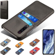 Samsung Galaxy A70 leather case with card slot - Red