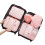 Organizer bags pink set of 6 1