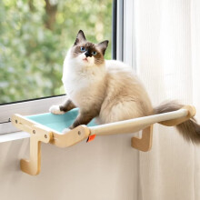 Cat Window Hammock Hanging Bed Black