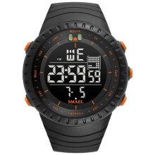 LED digital wristwatch orange 1 piece