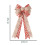 Christmas Tree Topper Bow Red Stripe 18 Inch 4