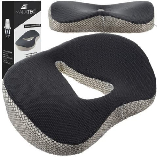 Orthopedic Seat Cushion for Back and Hip Relief