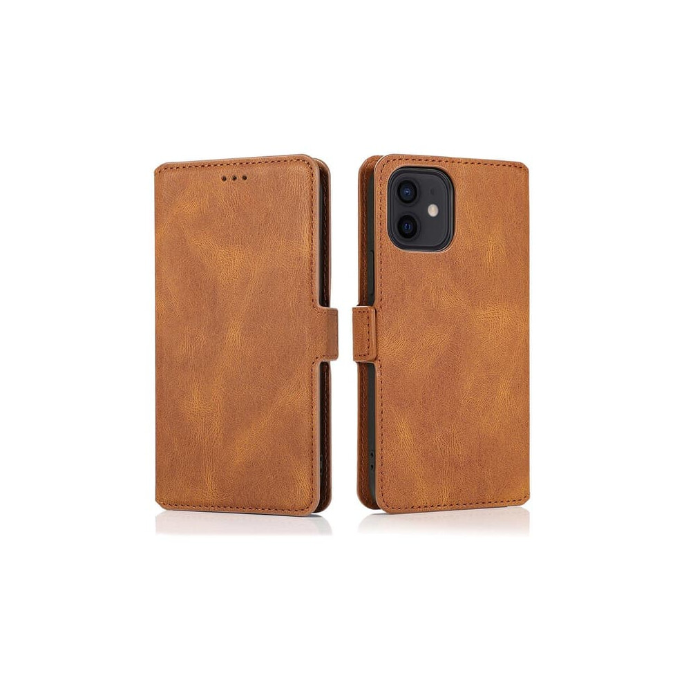 Floveme Wallet Case For Iphone 12 Brown 962029266198