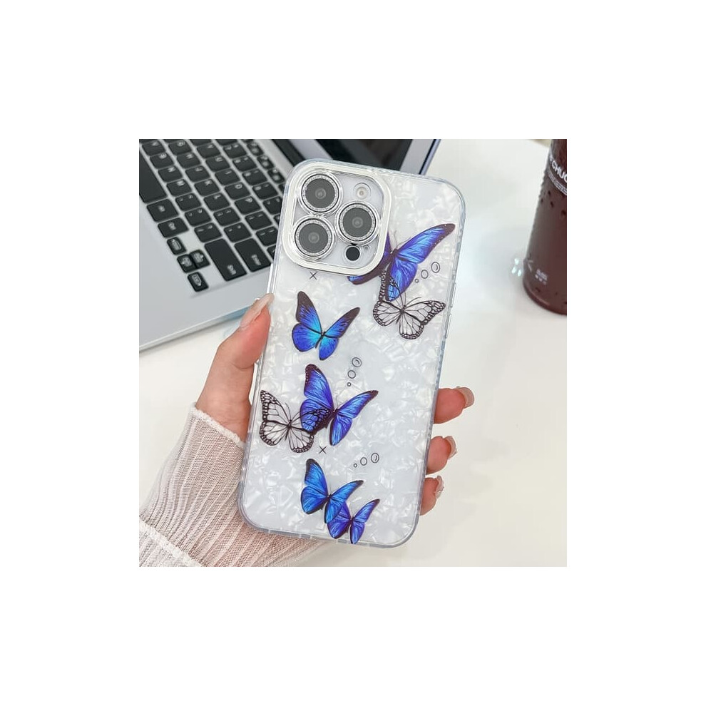 Iphone 16 Pro Max Case Butterflies Glitter Lens Blue 962029266600