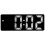 Modern Digital Alarm Clock with Large Display Black 1