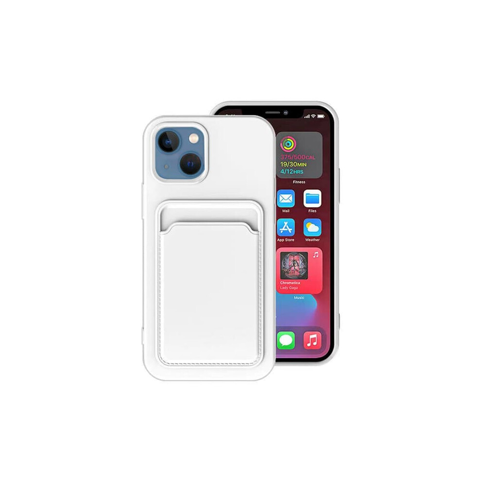 Iphone 14 Case With Card Slot White 962029280514