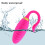 Wireless Remote Vibrator Eggs for Women Rose Red 2