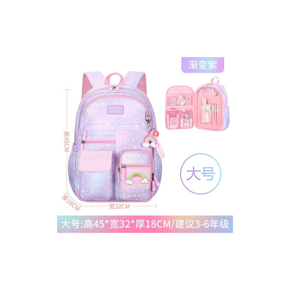 Purple children's school backpack L