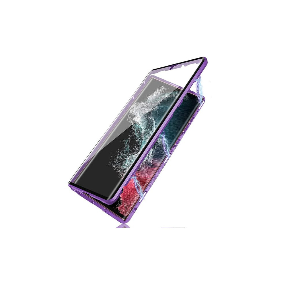 Samsung Galaxy S21 Ultra Smart Magnetic Double Cover Purple 962029282808