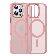 Capa magnética para celular com suporte para lentes, compatível com iPhone 16, 15, 14 Plus e 13 Pro Max, carregador sem fio MagSafe, resistente a