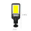 Refletor LED externo IP65 com sensor de movimento para iluminação pública solar. 3