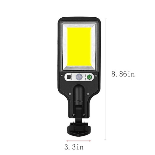 Refletor LED externo IP65 com sensor de movimento para iluminação pública solar. 2