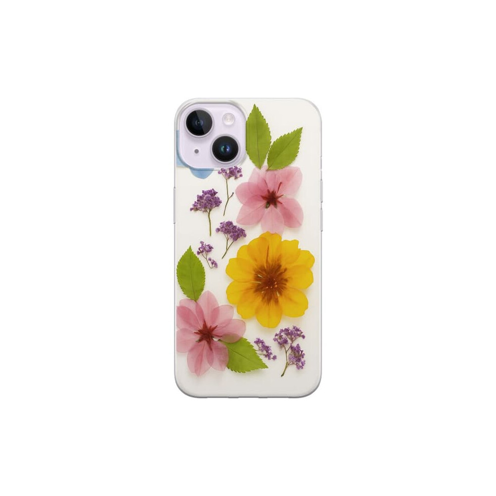Transparent Iphone 14 Case With Pressed Flowers 962029266419