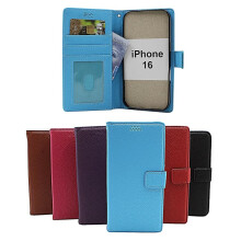 iPhone 16 wallet stand case red