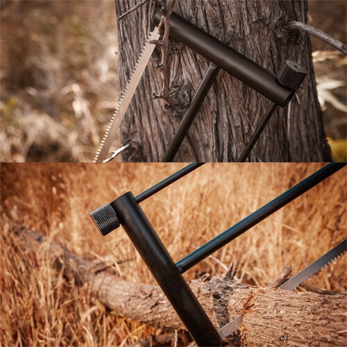 Tragbare, klappbare Campingsäge mit Holzgriff (1 Stück) 2