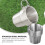 Titanium campingpan met opvouwbare beker, 2-delige set 8