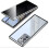 Privacy Magnetic Case for Samsung Galaxy S21 Silver 1