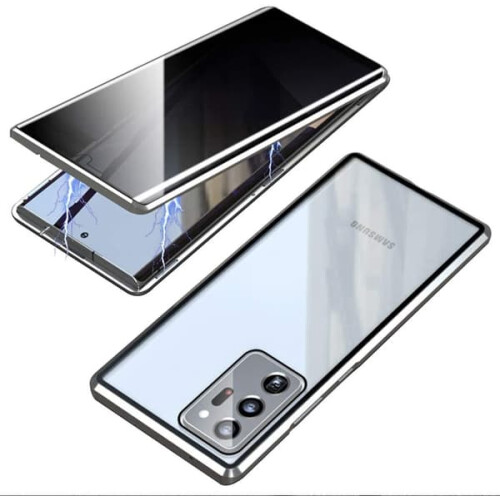Privacy Magnetic Case for Samsung Galaxy S21 Silver