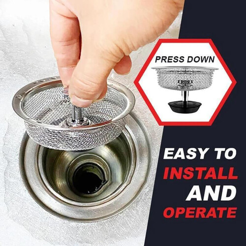 Kitchen Sink Strainer Stainless Steel Universal 1 Pack 1