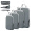 Compression Travel Bags Set Grey 4 pcs 1
