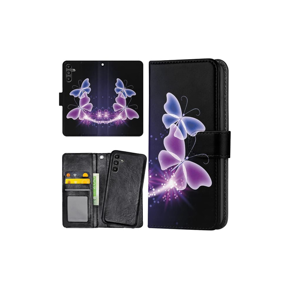 Samsung Galaxy A13 5G A04s Wallet Case Butterfly Purple 962125792461