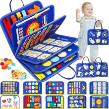 Montessori Activity Book for Ages 1-4 Blue 12 Pages