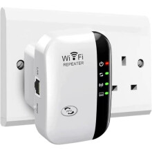 Extensor WiFi 2024, amplificador WiFi, repetidor WiFi, cobertura de hasta 3000 m², conecta 45 dispositivos, amplificador de internet blanco