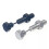 Punk Nail Screw Ear Stud 1 Piece White 5