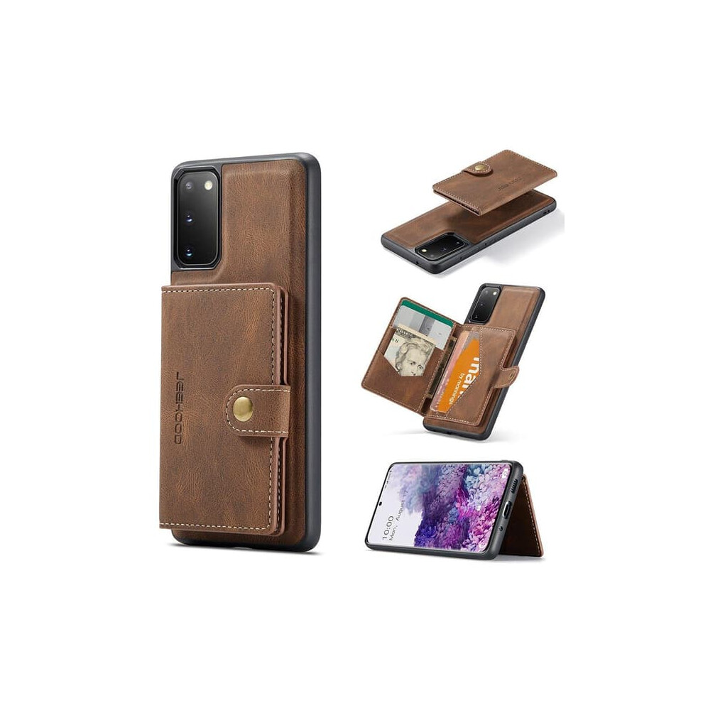 Smooth Case With Card Holder For Samsung Galaxy S20 Fe Brown 962029279488