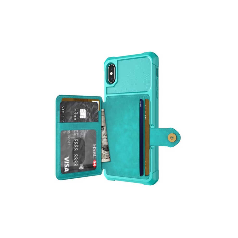 Iphone Xs Max Case With Card Slot Green 962029279334