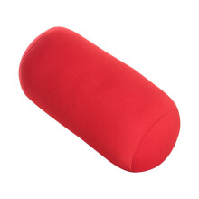 Pernă rotundă cu spumă cu memorie MOUDUO pentru gât, pernă, suport pentru somn (roșu)