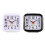 Alarm Clock Silent Operation Luminous Hands Black 1