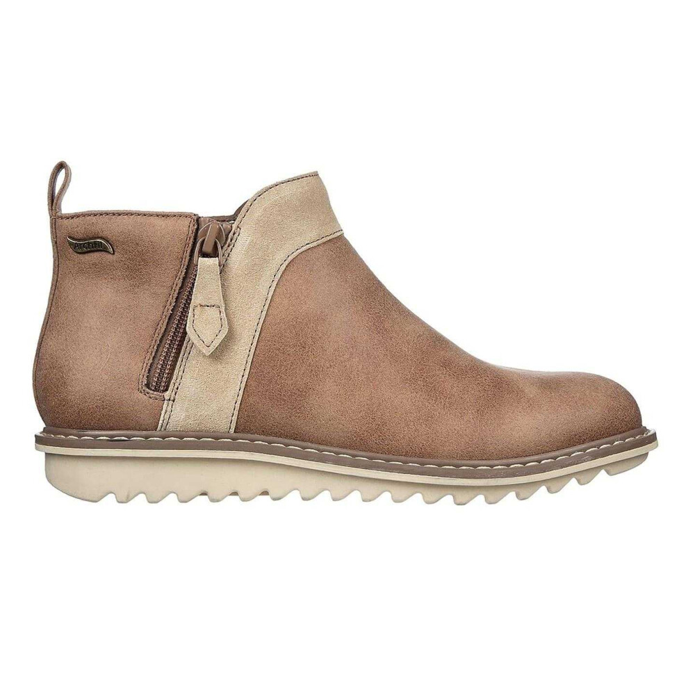 Skechers (5 Uk, Mushroom) Womens/Ladies Suede Arch Fit Ankle Boots