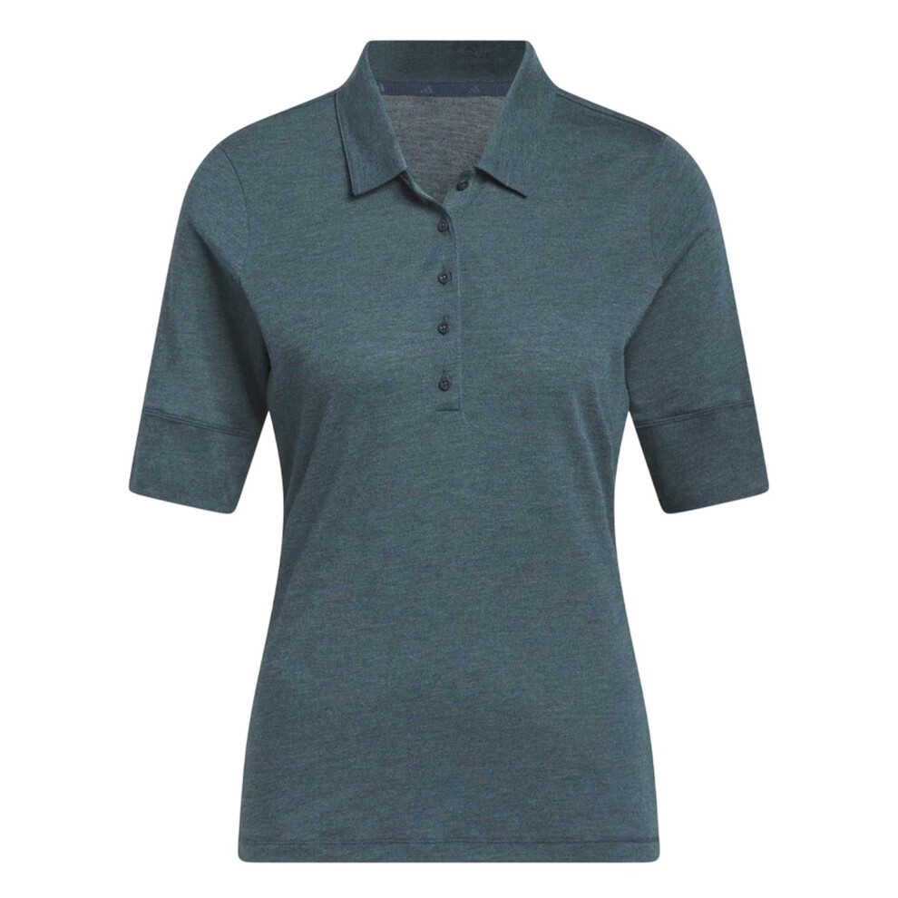 Adidas (10 Uk, Turquoise) Womens/Ladies Melange Polo Shirt