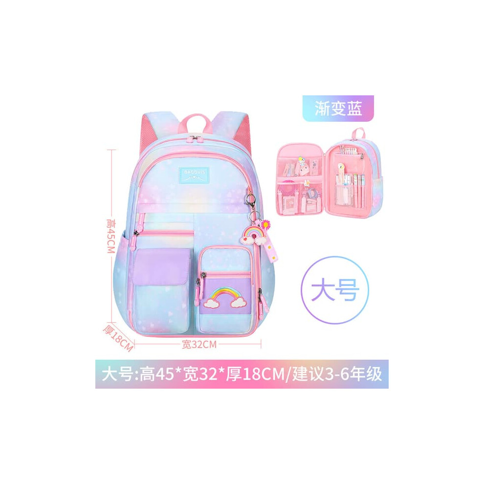 Children's blue school backpack L