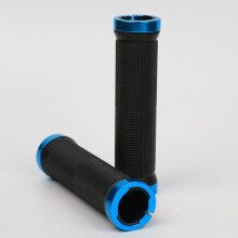 Rubber MTB Bike Grips Blue Anti-slip 1 Pair