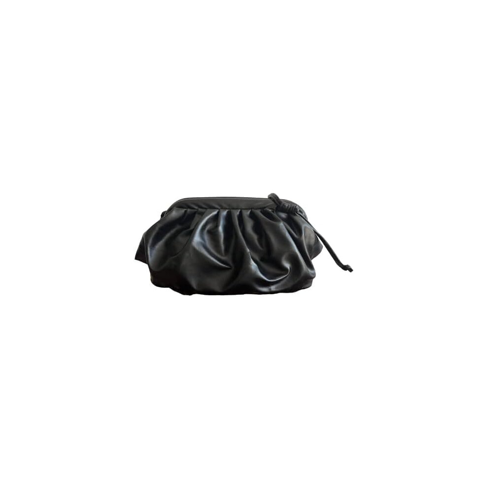 Soft Cloud Dumpling Bag Black Crossbody Clutch 962125790313