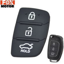 Hyundai Replacement Rubber Key Fob 3 Button
