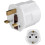 Goobay UK power adapter white type F to type G 1