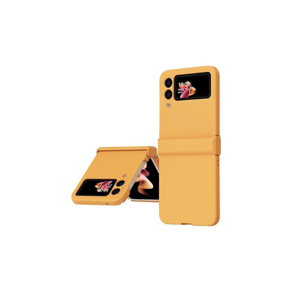 Samsung Galaxy Z Flip 3 Case Transparent Hinge Orange 962029283294
