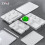 Melamine meal tray rectangular six-grid school canteen tray 6
