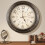 Vintage silent quartz wall clock large easy-to-read 1
