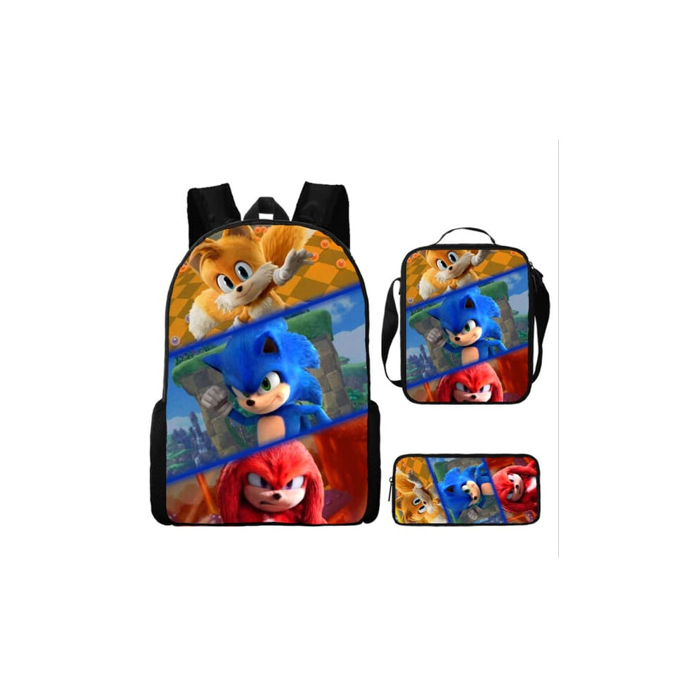 SONIC elementary school backpack set 3-piece