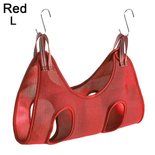Cat Care Hammock Restraint Bag Red Large