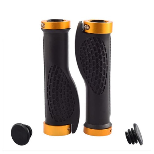 Bicycle Handlebars Yellow Grips Set