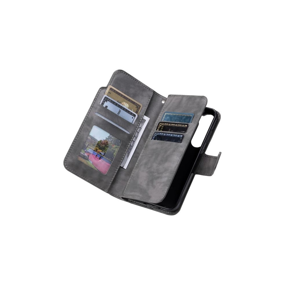 Samsung S24 Plus Wallet Case 12-Compartment Grey 962029284079