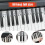 Silicone Piano Key Stickers 88 Keys Black White 1