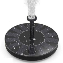 Solar Water Fountain Black 16 cm