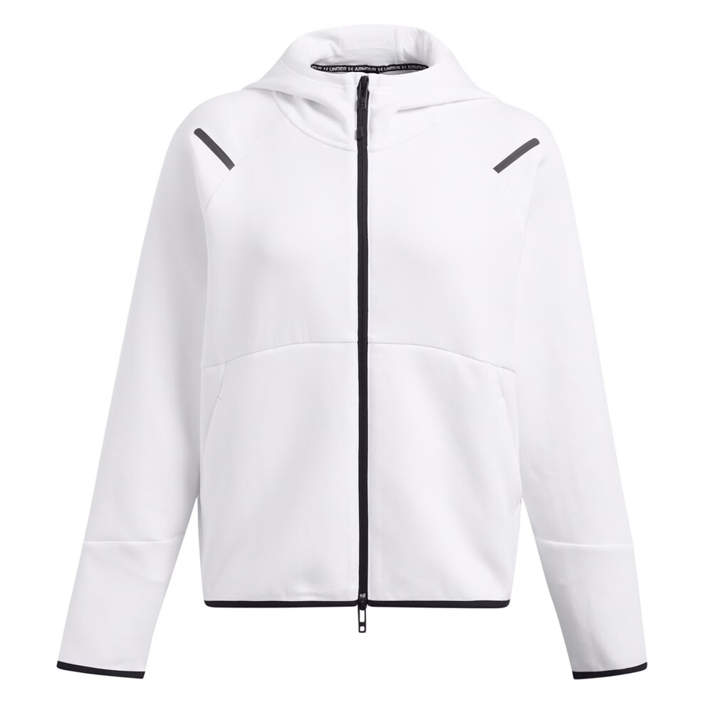 Under Armour (S, White) Womens/Ladies Unstoppable Two Tone Sweat Jacket