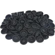 Black Finger Condoms Latex Antistatic 200 PCS